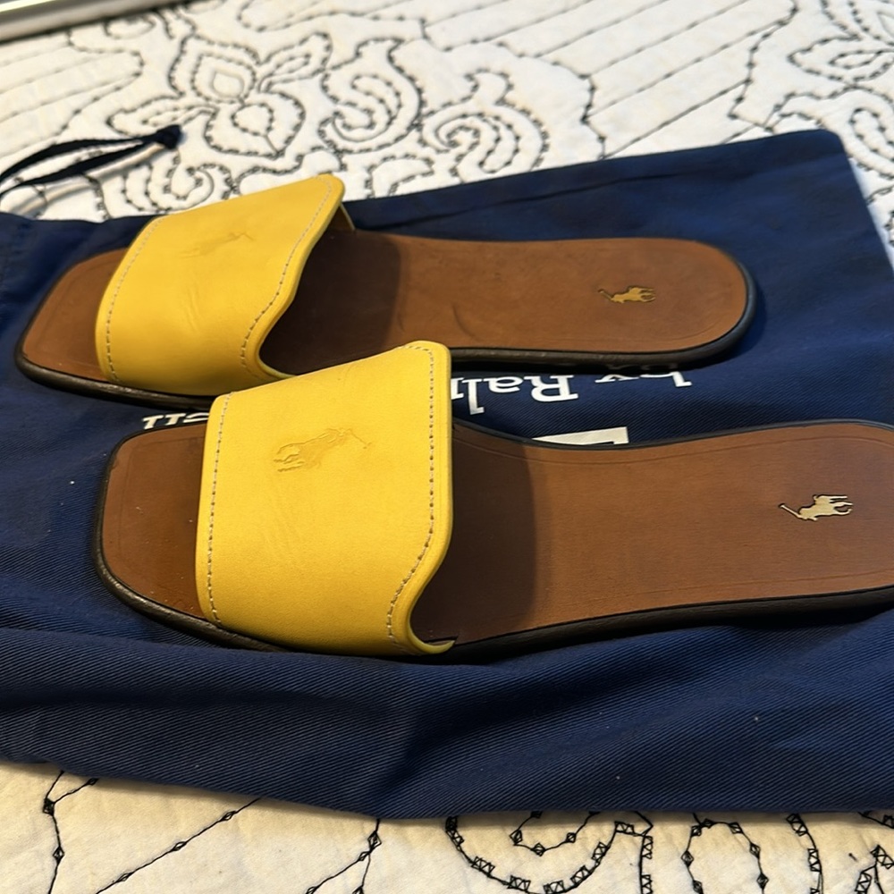 Polo by Ralph Lauren Leather Sandals Size 8 🥰🥰🥰